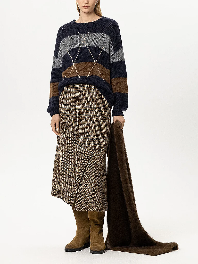 LUISA CERANO Jupe mi-longue marron | 36